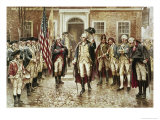 Washington's Farewell to His Officers reproduction procédé giclée par Edward Moran
