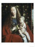 La Sainte Vierge et l'Enfant reproduction procédé giclée par Jan van Eyck 