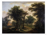 Wooded Landscape Giclee Print by Barend Cornelis Koekkoek