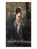 Nymph at the Source Giclee Print by Jean-Baptiste-Camille Corot