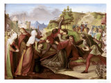 Christ on His Way to Golgotha Giclée-Druck von W. Von Schadow