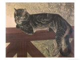 Cat on Balustrade Wydruk giclee autor Théophile Alexandre Steinlen