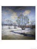 Old Willow and Brook, c.1921 Giclée-Druck von Willard Leroy Metcalf