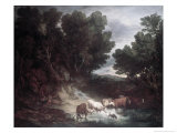 The Watering Place Giclee Print by Thomas Gainsborough