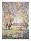 Woman Seated under the Willows Giclee Print by Claude Monet
