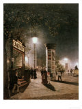 First Electric Street Light, Berlin Giclee Print by Carl Saltzmann First Electric Street Light, Berlin Giclee Print by Carl Saltzmann