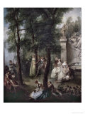 The Swing Giclee Print by Nicolas Lancret