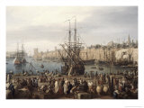 Port of Marseille Giclée-Druck von Claude Joseph Vernet