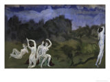 Nudes in a Landscape reproduction procédé giclée par Arthur Bowen Davies