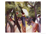 Promenade Giclee Print by Auguste Macke