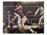Dempsey and Firpo Giclee-trykk av George Bellows