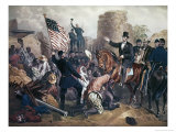 Lincoln in City Point, Virginia Giclee-trykk av Gustav Bartsch