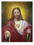 Sacred Heart of Jesus Giclee-trykk av Vittorio Bianchini Sacred Heart of Jesus Giclee-trykk av Vittorio Bianchini