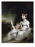 Giorgiana and Anna Waller Giclee-trykk av Sir William Beechey