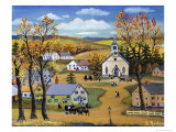 Church Square in Autumn Giclee Print by Konstantin Rodko