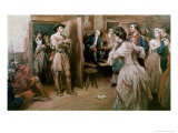 George Rodgers Clark Captured at Kaskaskiai, Il Giclee Print by Frederick Coffay Yohn