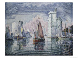 Entrance to the Port of La Rochelle Giclee Print by Paul Signac