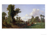 Wooded Landscape Giclee Print by Jean-François Millet
