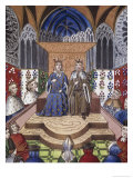 King of France and Emperor of Germany in Conference Giclee Print by Jean Froissart