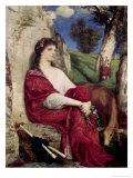 Muse of Music and Lyric Poetry Giclee-trykk av Arnold Bocklin Muse of Music and Lyric Poetry Giclee-trykk av Arnold Bocklin