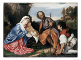 The Holy Family Giclee Print by Titian (Tiziano Vecelli) 