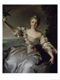 Portrait of Marquise D'Antin Giclee Print by Jean-Marc Nattier