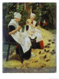 Orphan Girls in the Garden, Amsterdam Reproduction procédé giclée par Max Liebermann