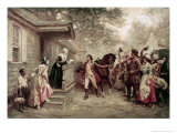 News of Yorktown, Brought to Washington's Mother Giclee Print by Jean Leon Gerome Ferris