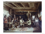 News from India: Tavern Scene reproduction procédé giclée par Alfred W. Elmore