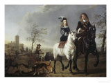 Lady and Gentleman on Horseback Giclee Print by Aelbert Cuyp