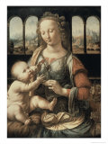 Madonna of the Carnation reproduction procédé giclée par Leonardo da Vinci 