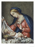 La Sainte Vierge et l'Enfant reproduction procédé giclée par Carlo Maratti