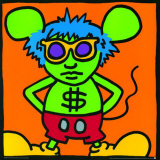 Andy Mouse IV, c.1986 Affiches par Keith Haring