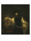 Aristote contemplant le buste d'Homère reproduction procédé giclée par Rembrandt van Rijn 