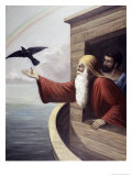 Noah Releasing the Raven Giclee-trykk av Vittorio Bianchini Noah Releasing the Raven Giclee-trykk av Vittorio Bianchini