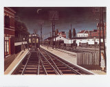 Train du Soir Samlertryk af Paul Delvaux