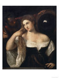 Portrait of a Woman at Her Toilette Giclée-Druck von Titian (Tiziano Vecelli) 