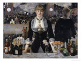 Bar at the Folies, Bergeres Giclee Print by Édouard Manet