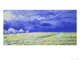 Field under a Stormy Sky reproduction procédé giclée par Vincent van Gogh