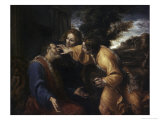 Tobias Heals His Blind Father reproduction procédé giclée par Annibale Carracci