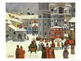 Winter in Russia Lámina giclée por Konstantin Rodko Winter in Russia Lámina giclée por Konstantin Rodko