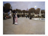 Luxembourg Gardens at Twilight Giclee Print by John Singer Sargent