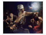 Belshazzar's Feast Reproduction procédé giclée par Rembrandt van Rijn 