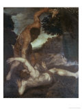 Samson Killing a Philistine Giclee Print by Andrea Schiavone