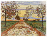Herbstabend, c.1892 Impressão de peças de coleções por Ferdinand Hodler