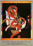 Pergusa Three Samlertryk af Frank Stella