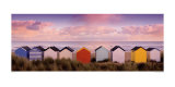 Winter Beach Huts, Southwold Affiches par Rod Edwards