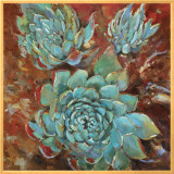 Blue Agave I Framed Canvas Print by Jillian David