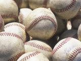 Basket Full of Baseballs Photographic Print by David Harrison