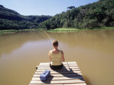36-year-old Woman Fishing Photographic Print by Silvestre Machado